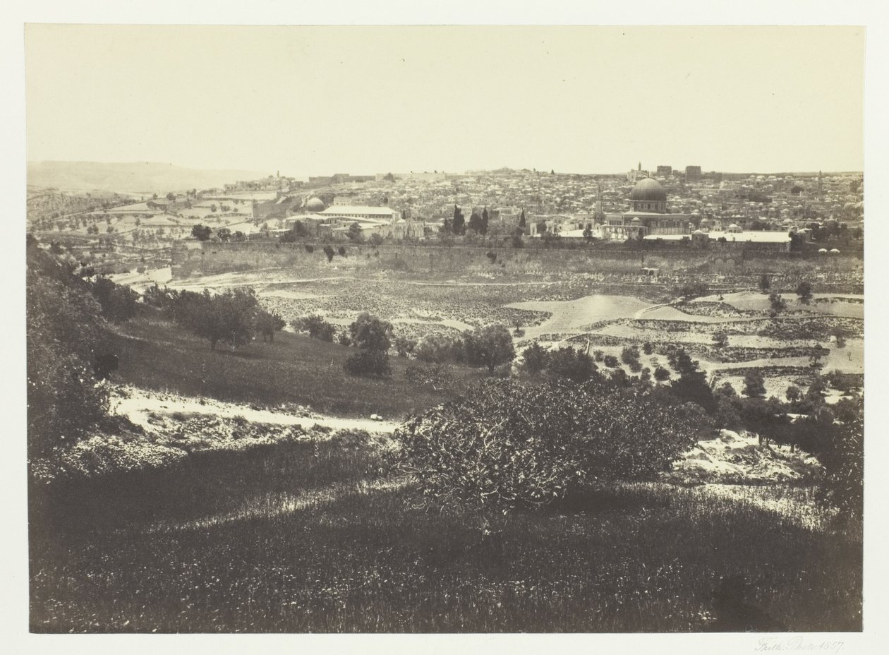 Jerusalem, fra Oliebjerget, nr. 1 af Francis Frith