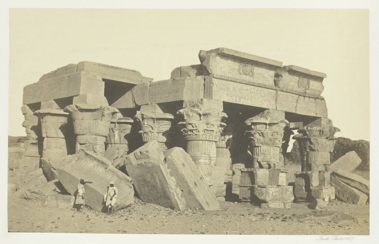 Kom til Ombo, Øvre Egypten, 1857. af Francis Frith