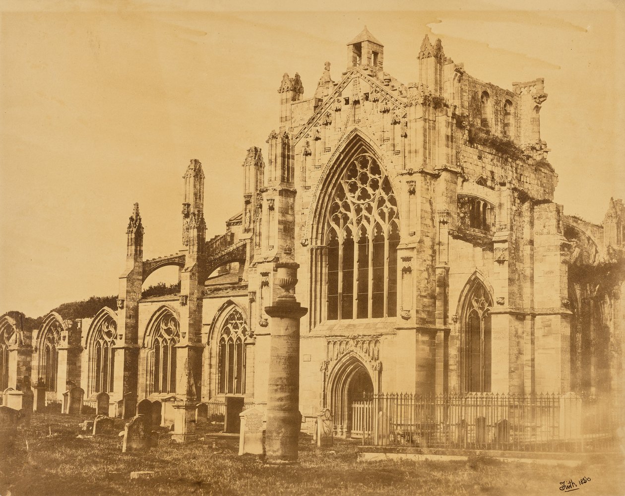 Melrose Abbey af Francis Frith