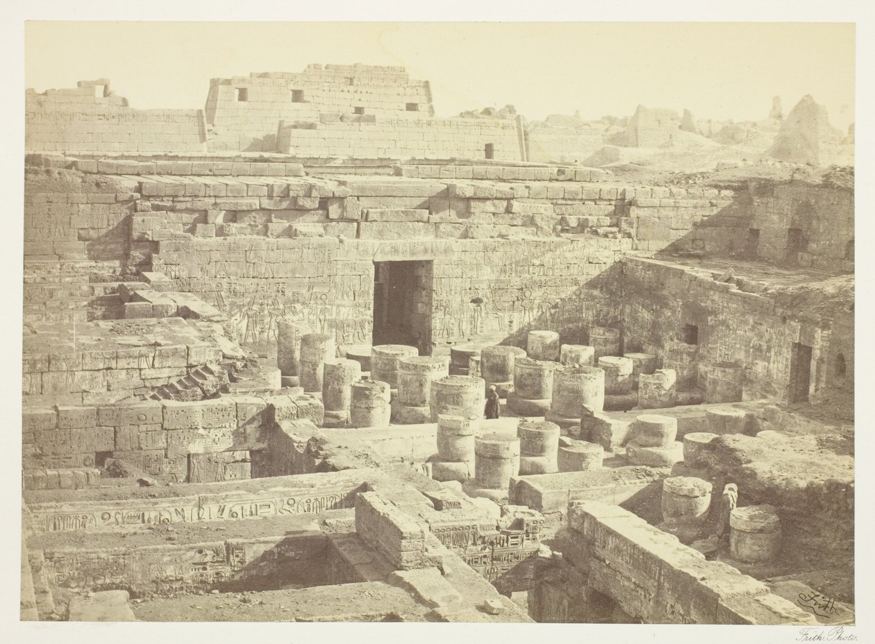 Ny udgravning ved Medinet-Habu af Francis Frith