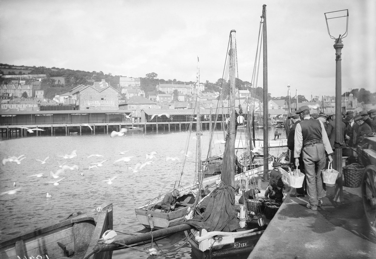Newlyn havn og fiskekaj, Cornwall af Francis Frith
