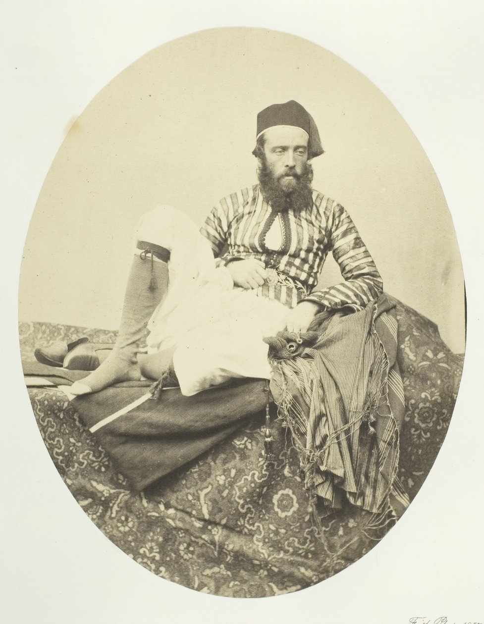 Portræt, tyrkisk sommerdragt, 1857. af Francis Frith