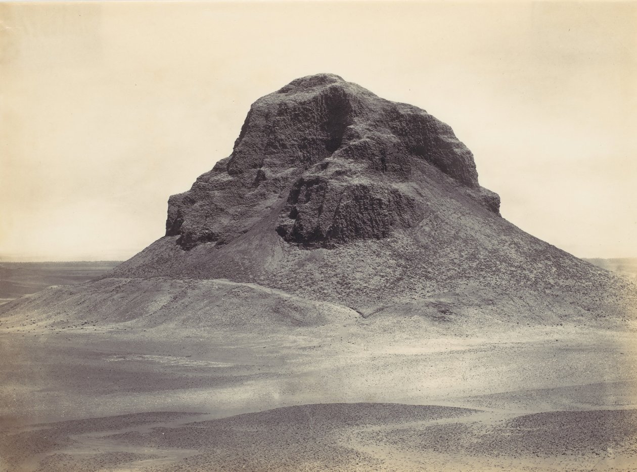 Pyramide ved Dahshûr, ca. 1857. af Francis Frith