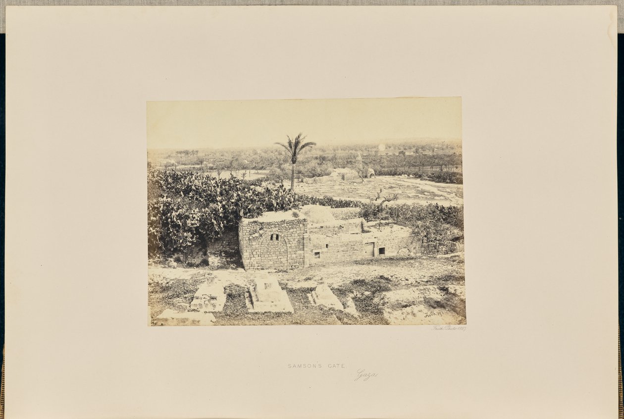 Samsons port, Gaza af Francis Frith