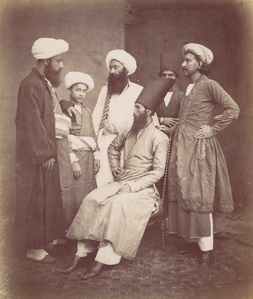 Seks østindiske mænd, 1870