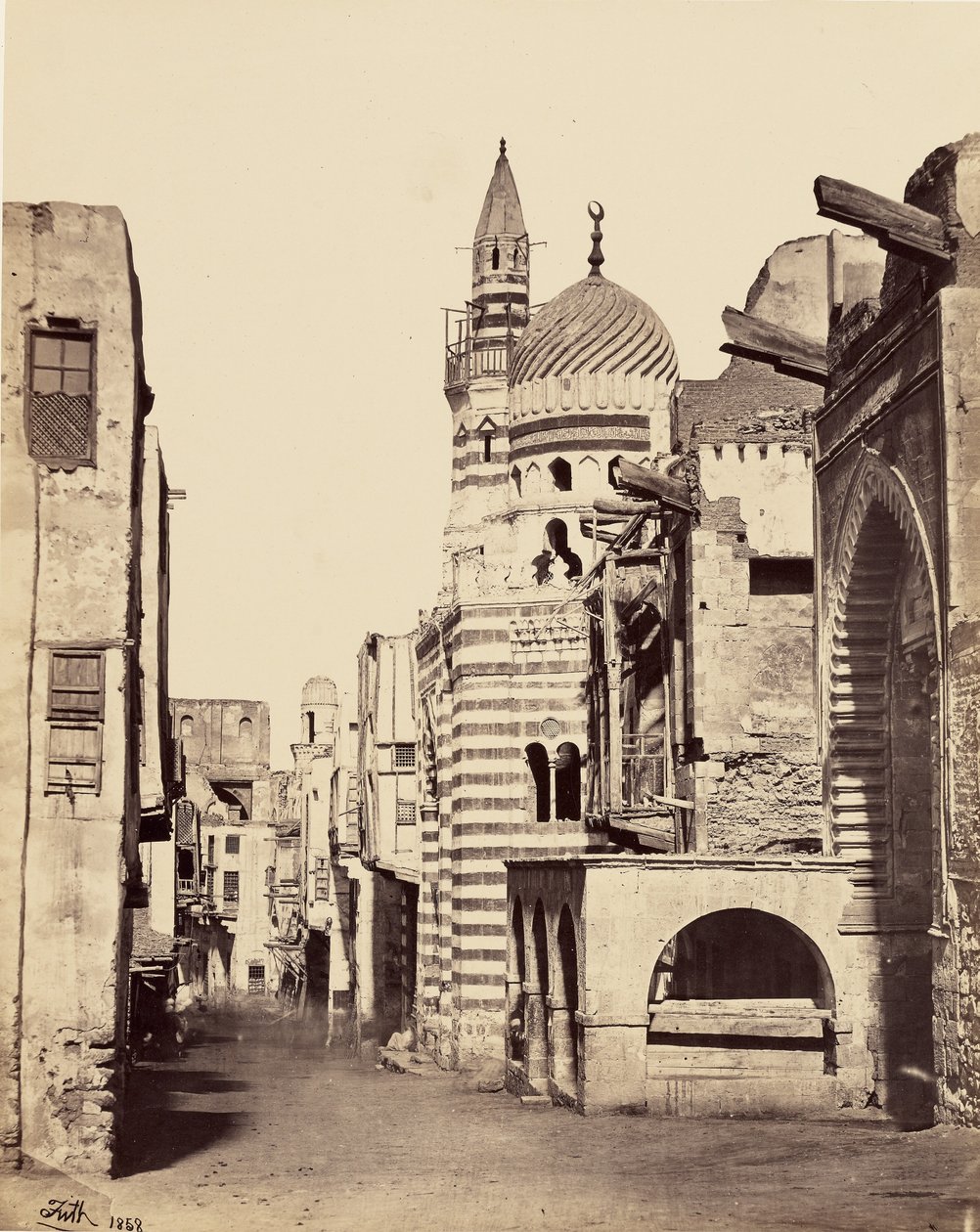 Gadebillede i Cairo af Francis Frith