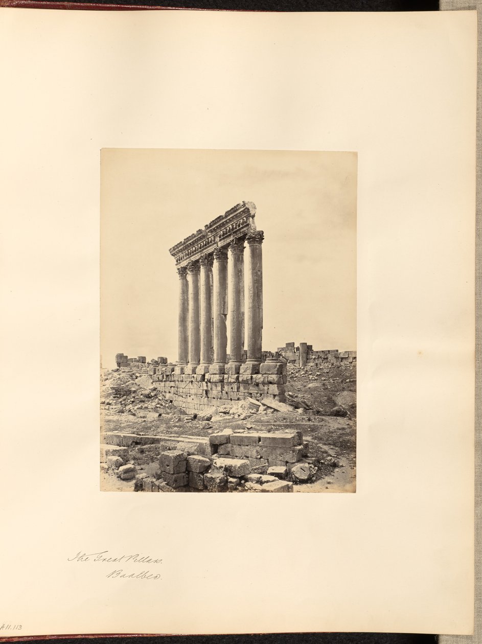De store søjler, Baalbek af Francis Frith