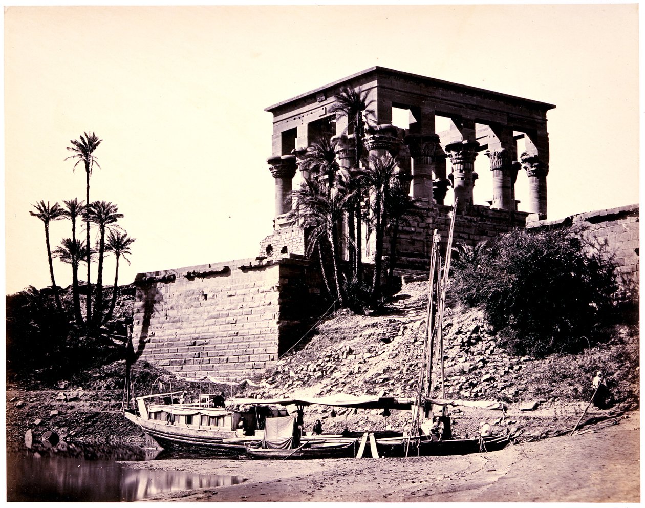 Det hypætrale tempel, Philae af Francis Frith