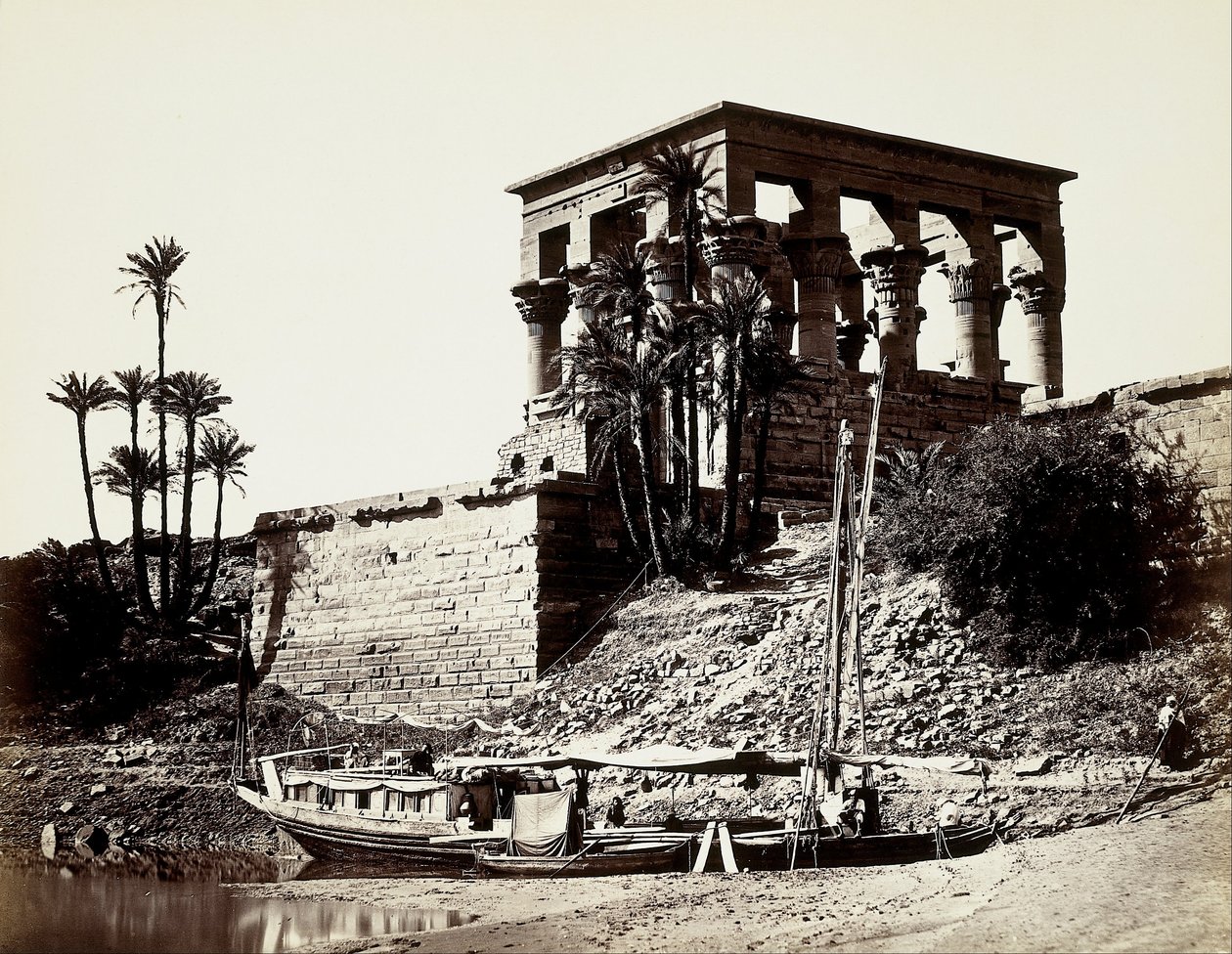 Hypaethral-templet, Philae (Egypten) af Francis Frith