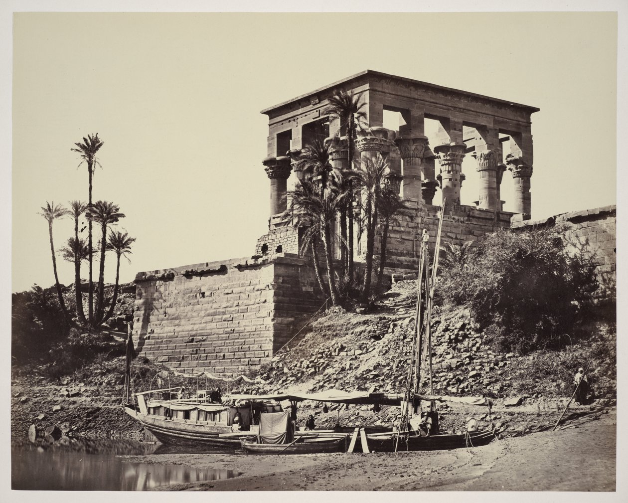 Det hypætrale tempel, Philae af Francis Frith