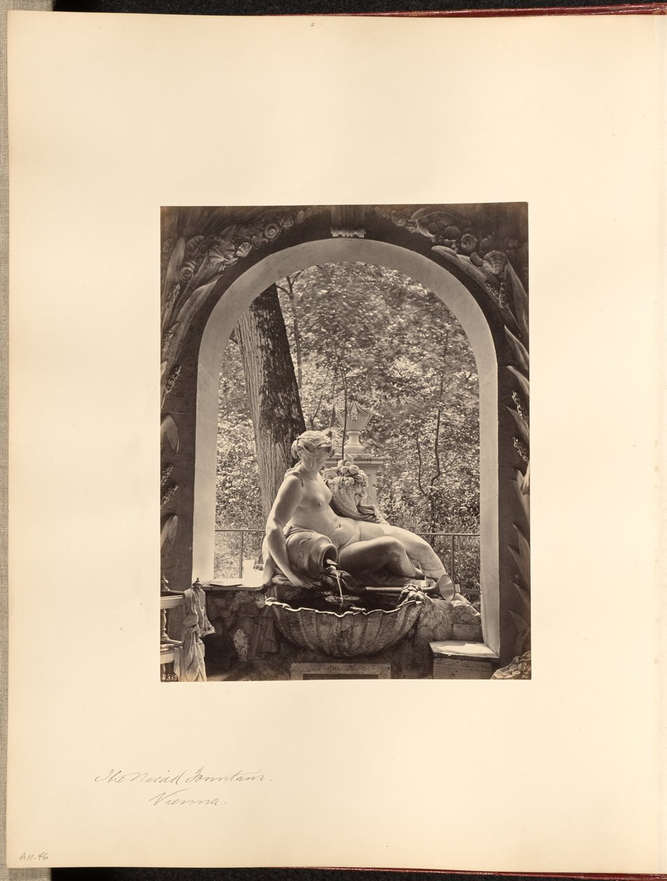 Najade-fontænen, Wien af Francis Frith
