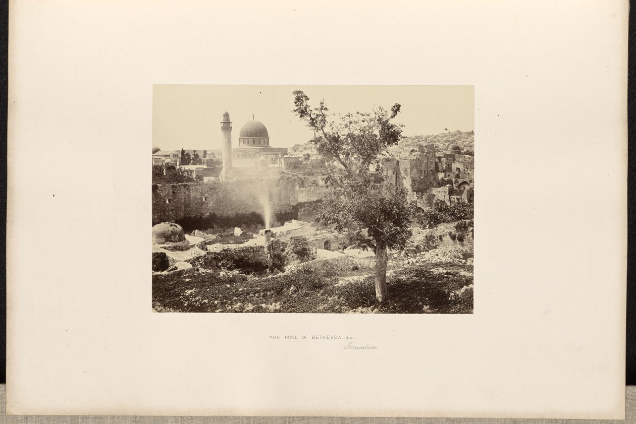 Bethesda-dammen osv., Jerusalem af Francis Frith