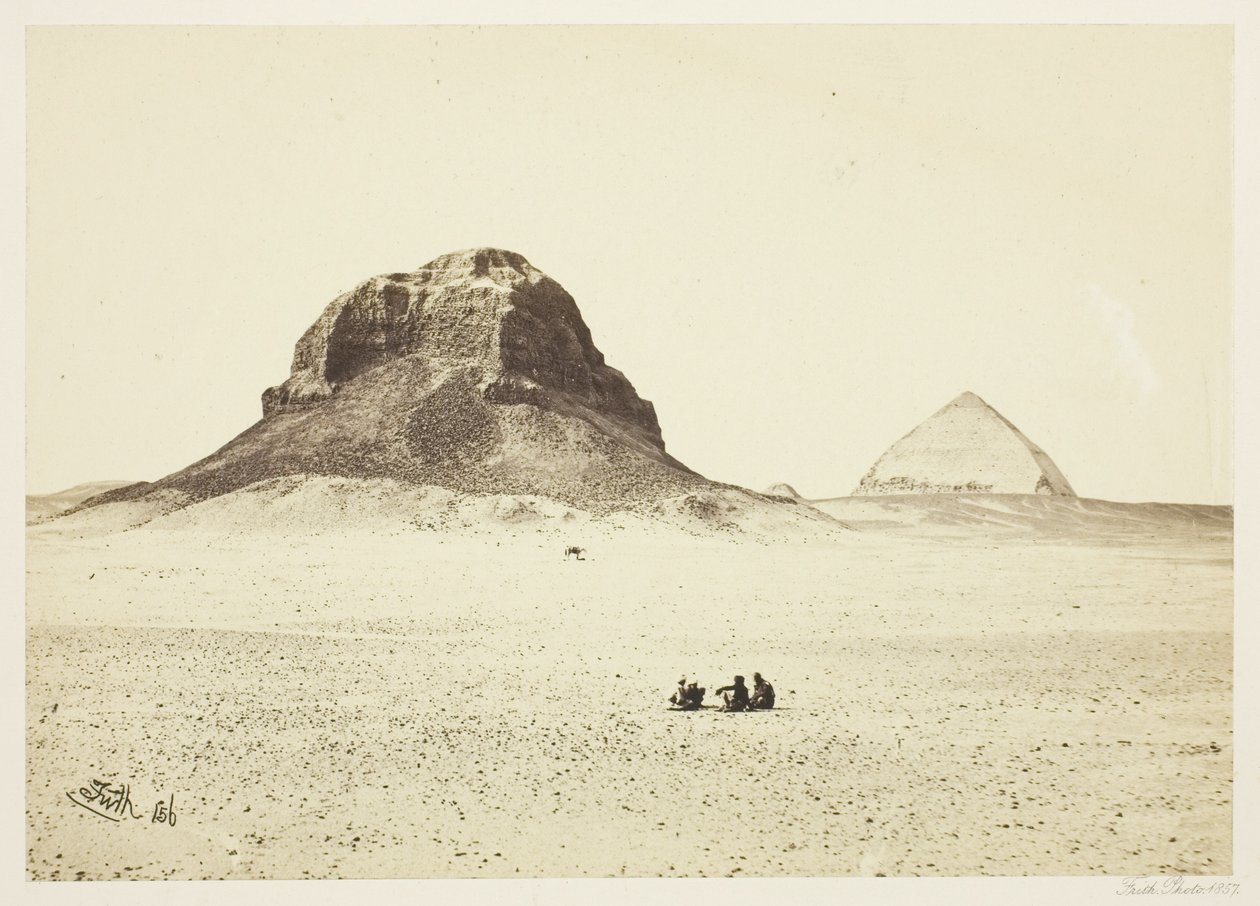 Dahshur-pyramiderne af Francis Frith