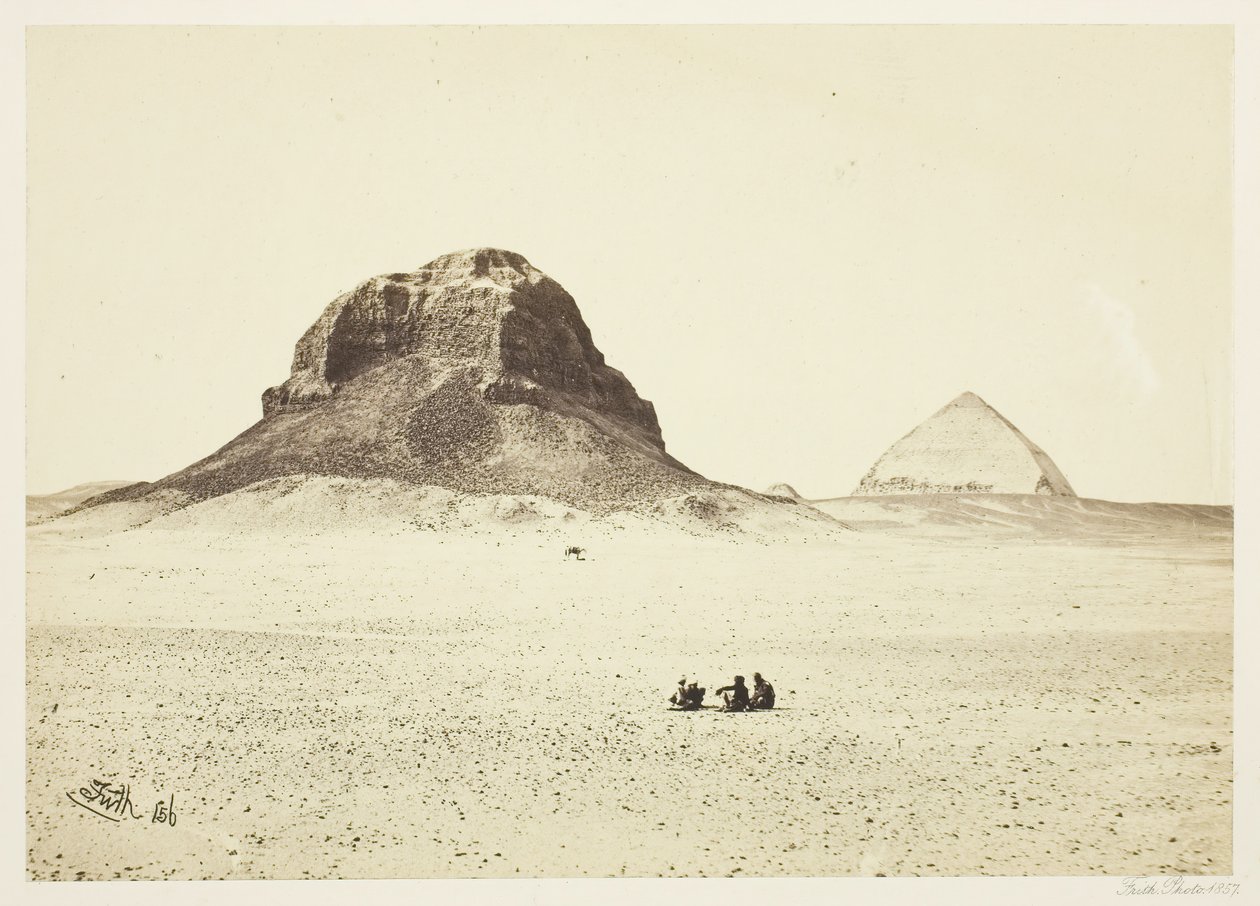 Pyramiderne i Dahshoor, 1857. af Francis Frith
