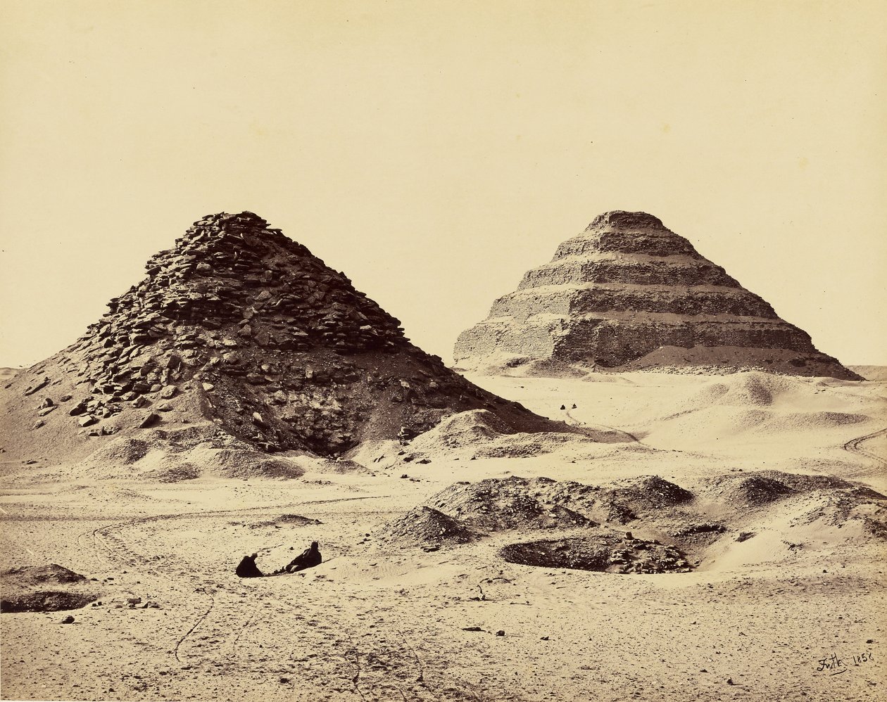 Pyramiderne i Sakkarah. Fra nordøst af Francis Frith