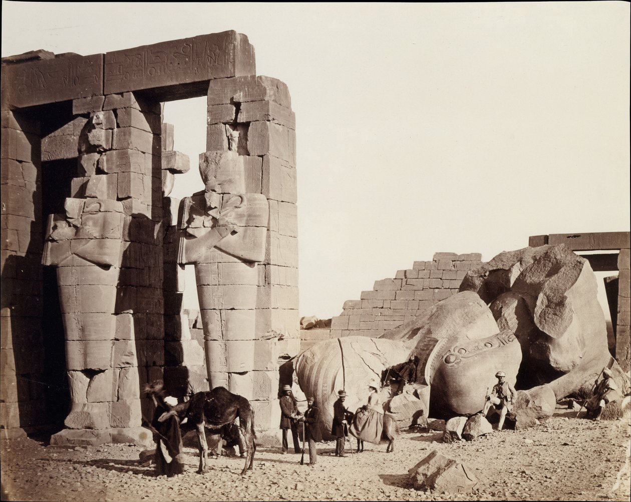 Ramesseum i El-Kurneh, Theben af Francis Frith