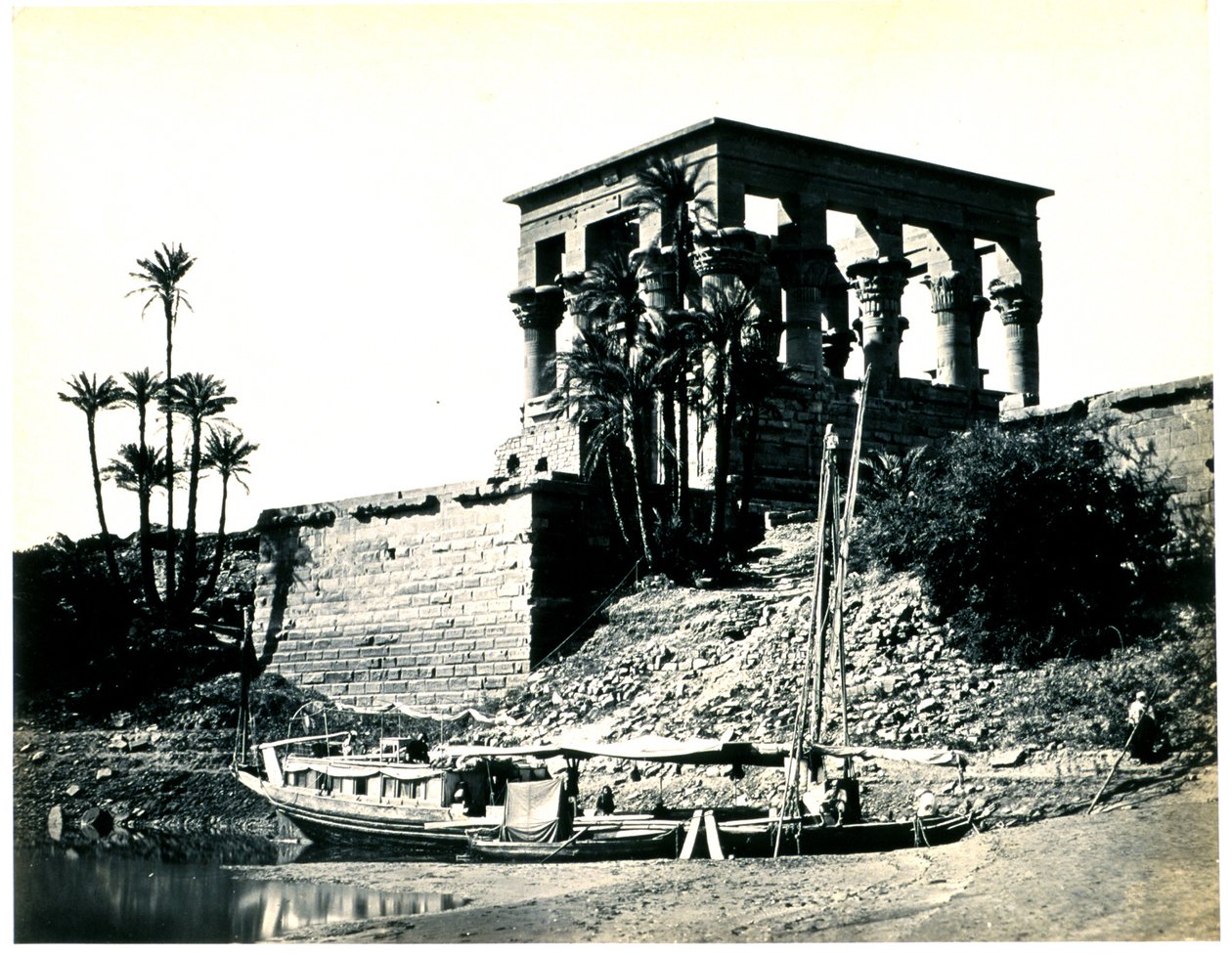 Ramesseum i El-Kurneh, Theben, andet vue af Francis Frith