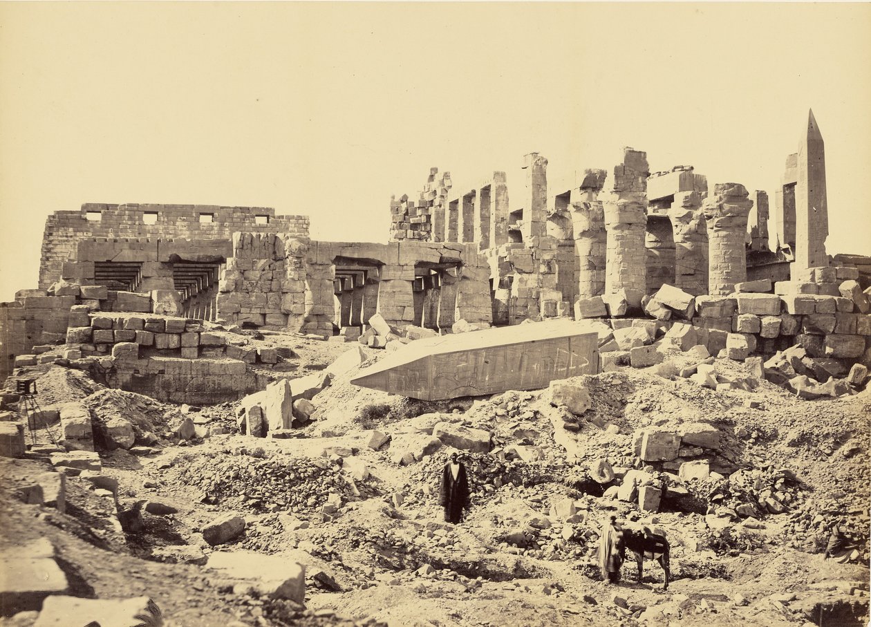 Templet i El-Karnak. Set fra sydøst af Francis Frith