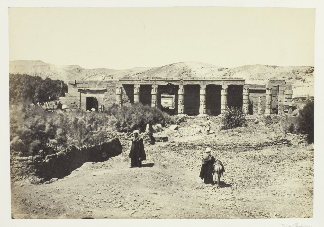 Goorneh-templet, Theben af Francis Frith