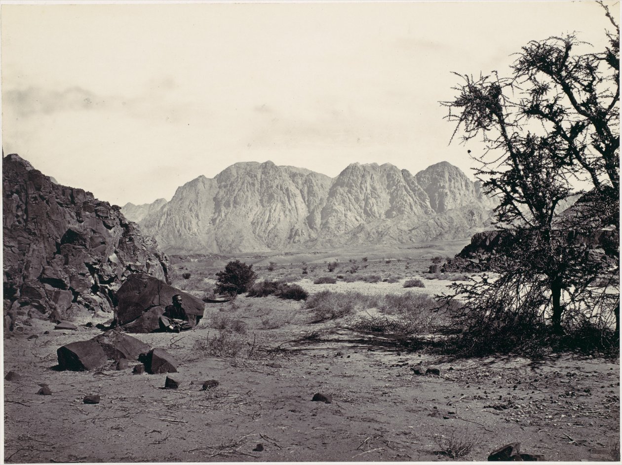 The Written Valley, Sinai af Francis Frith
