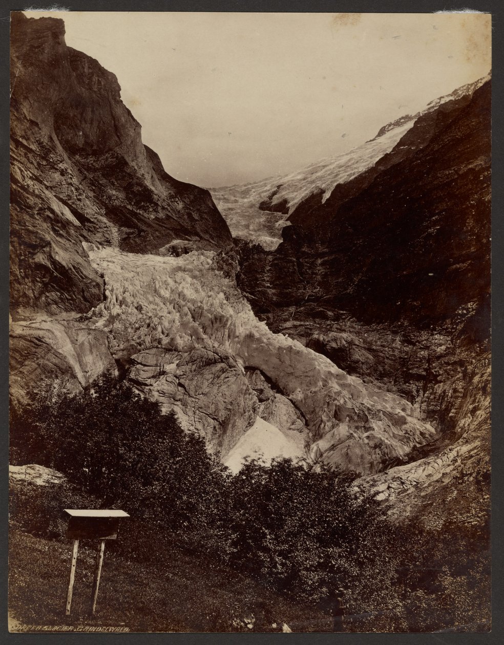 Upper Glacier, Grindelwald af Francis Frith