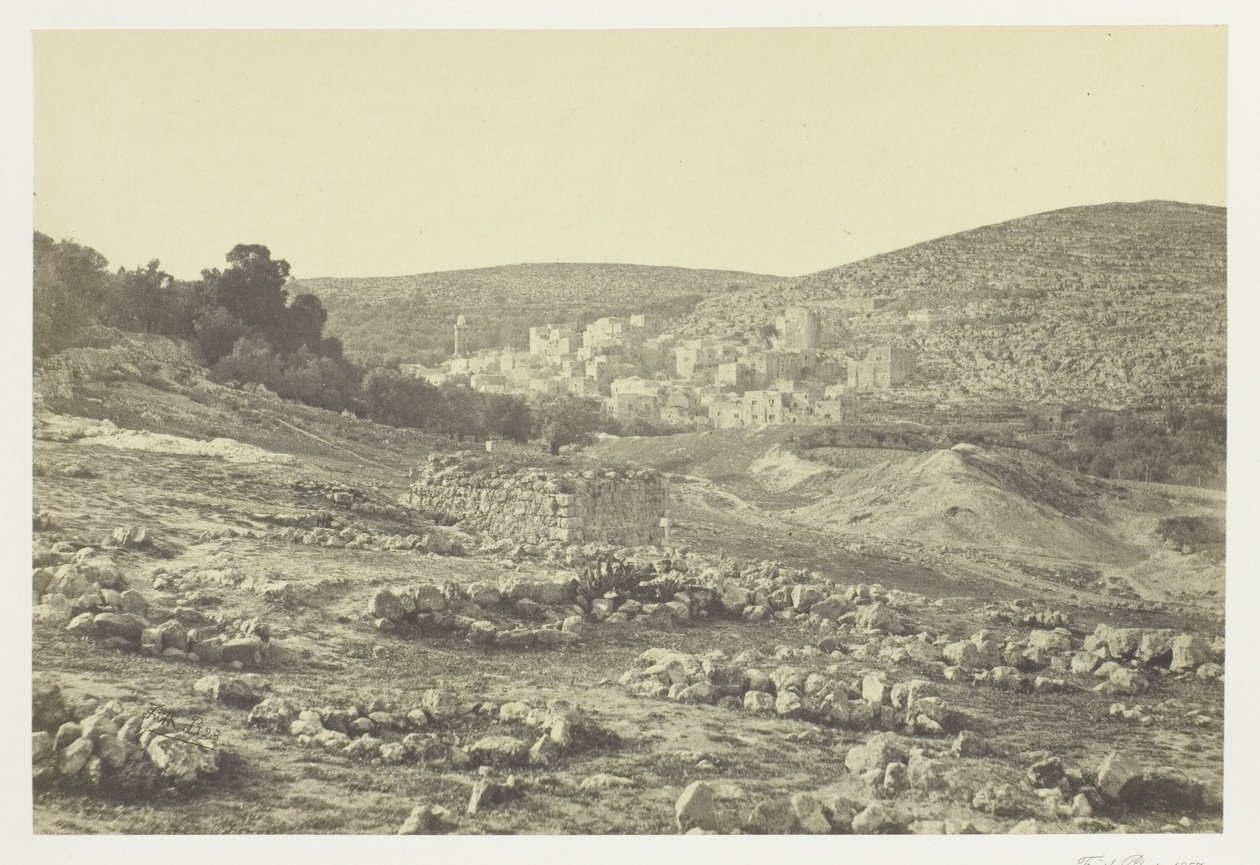 Udsigt ved Hebron af Francis Frith
