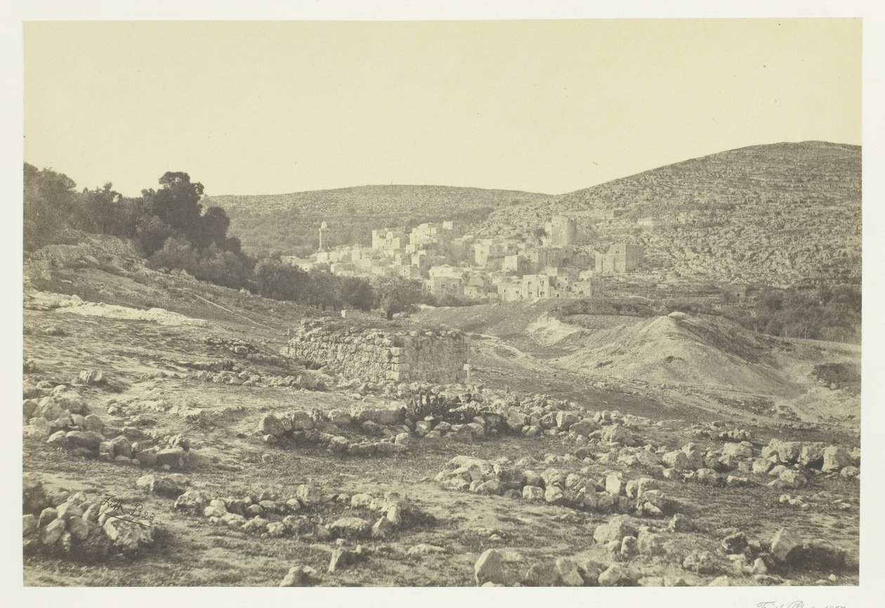 Udsigt ved Hebron, 1857. af Francis Frith