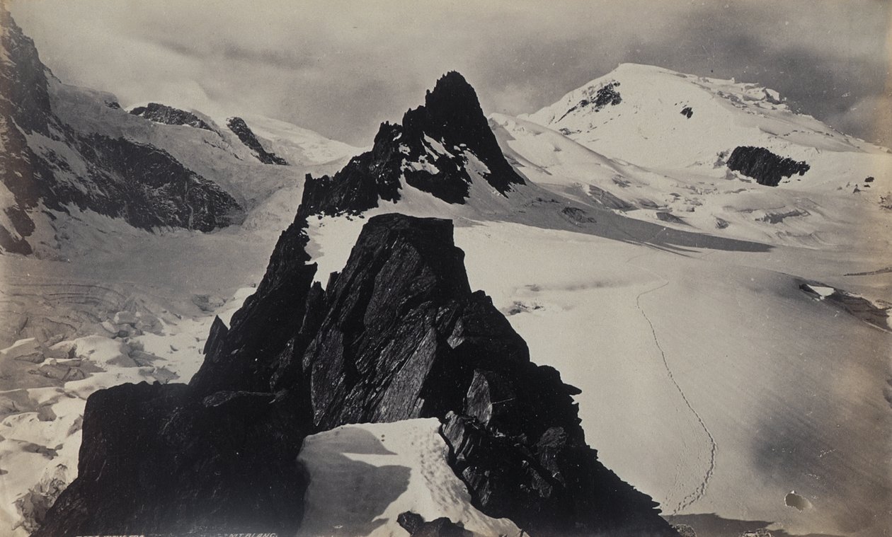 Udsigt fra Mont Blanc af Francis Frith