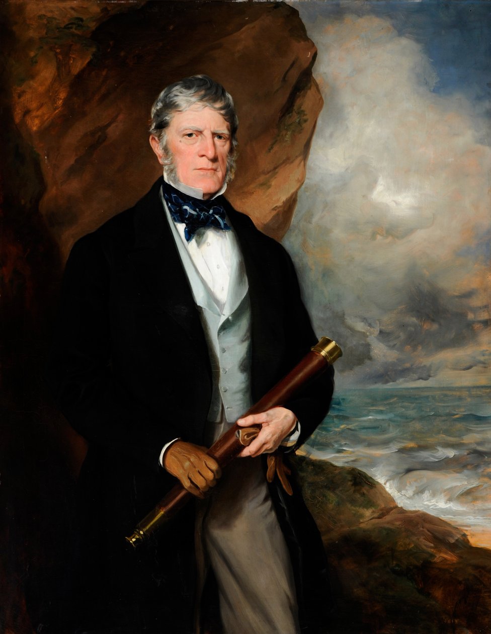 Portræt af admiral Henry Meynell (olie på lærred) af Francis Grant