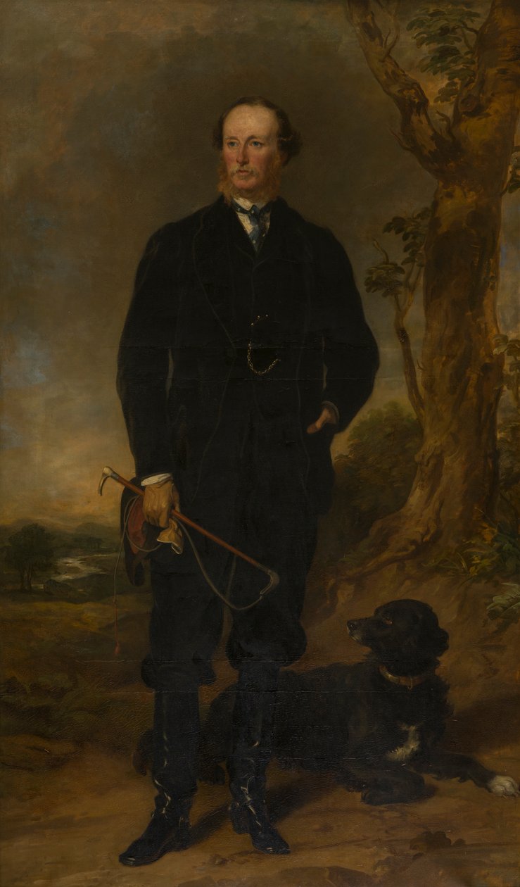 Portræt af Orlando George Charles, 3. jarl af Bradford (1819-1898), ca. 1839-78 (olie på lærred) af Francis Grant