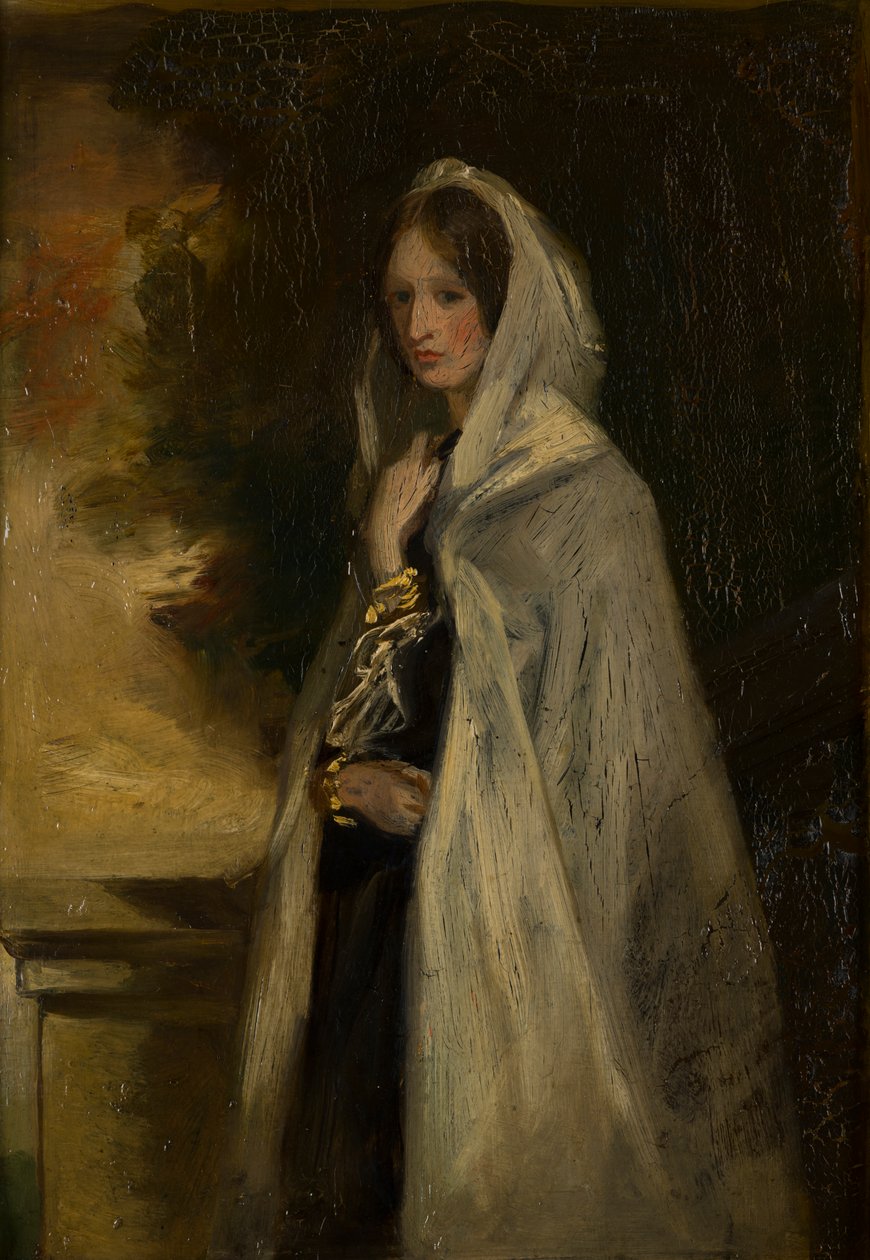 Portræt af Ursula Bridgeman, Lady Londesborough (1823-1883), ca. 1843-78 (olie på bord) af Francis Grant