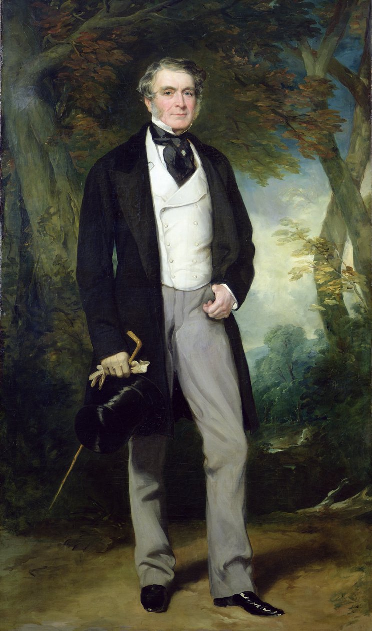 Portræt af William Beckett (olie på lærred) af Francis Grant