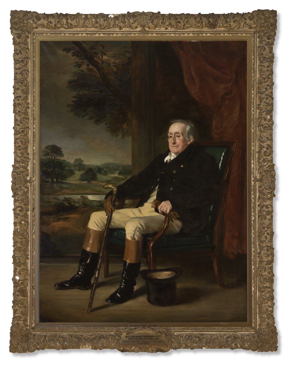 Portræt af William Henry Cavendish-Bentinck-Scott, 4. hertug af Portland, 1852 af Francis Grant