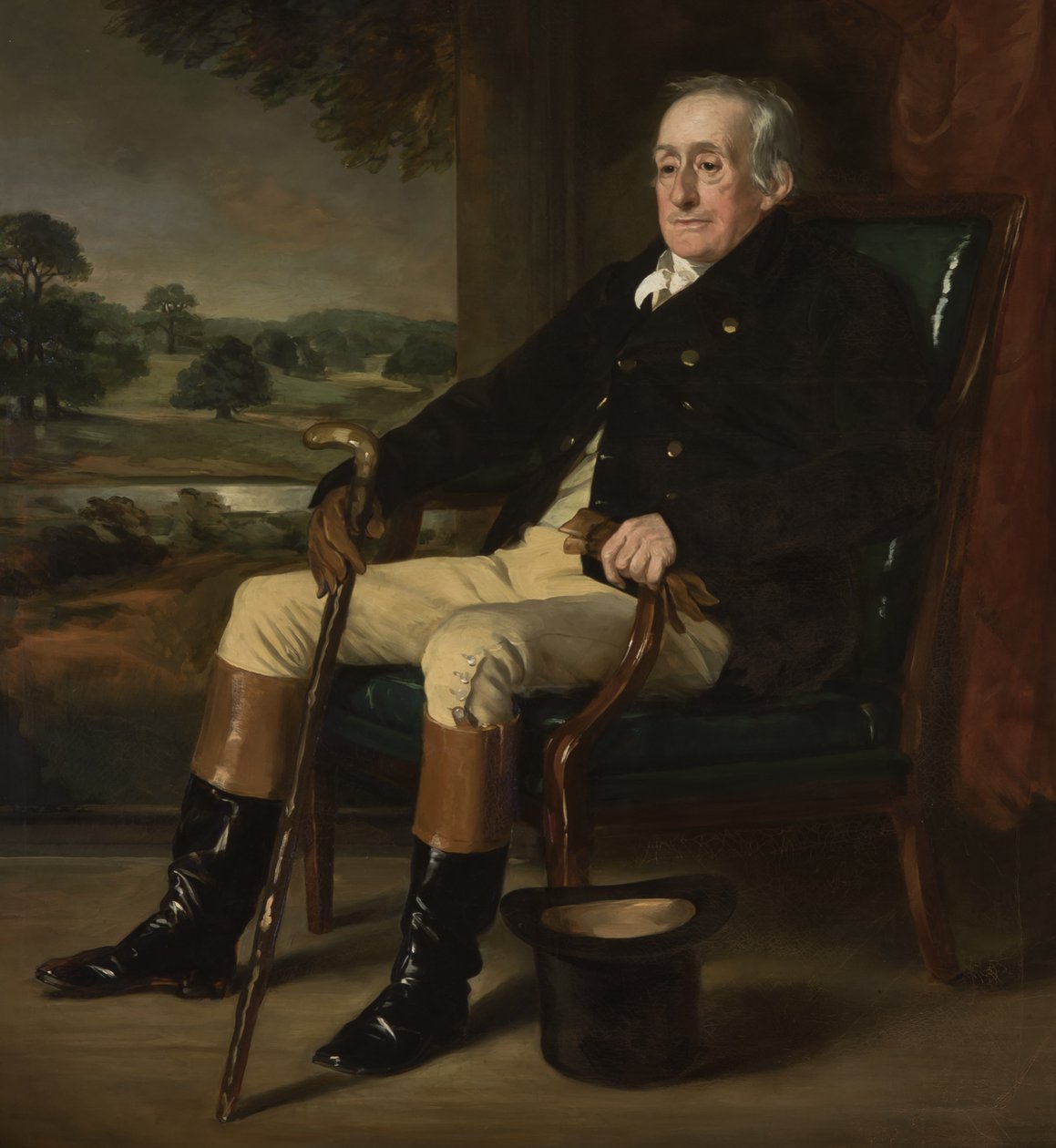Portræt af William Henry Cavendish-Bentinck-Scott, 4. hertug af Portland, 1852 af Francis Grant