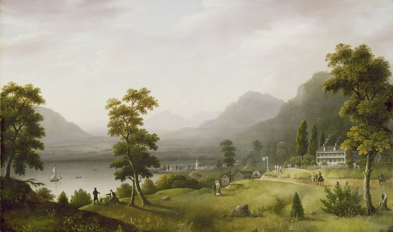 Carters Tavern ved hovedet af Lake George, 1817-18 af Francis Guy