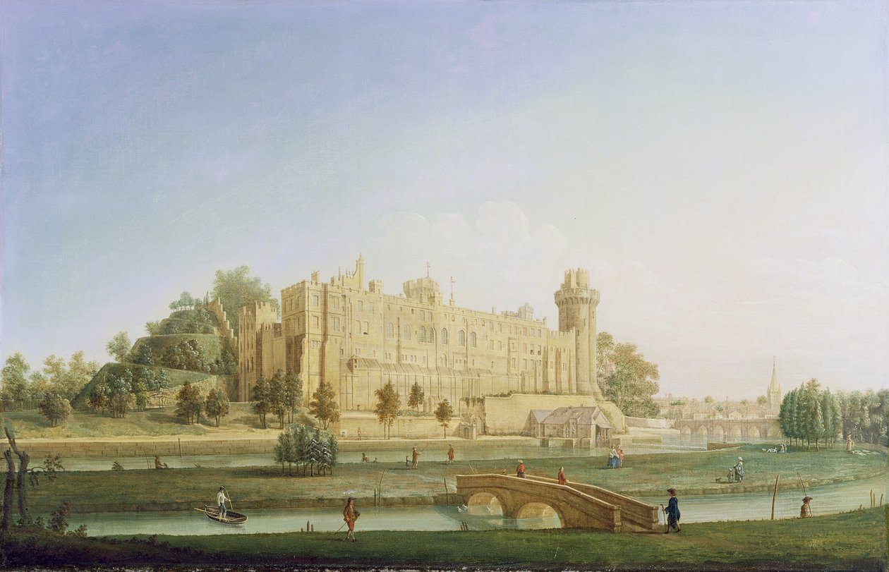 Warwick Castle, ca. 1764 af Francis Harding