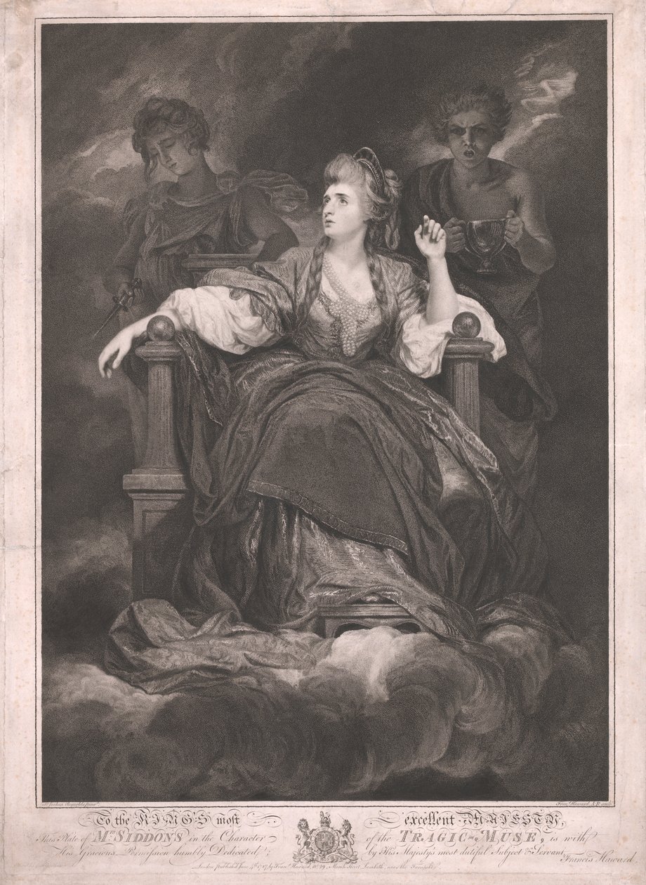 Fru Siddons i karakteren af den tragiske muse af Francis Haward