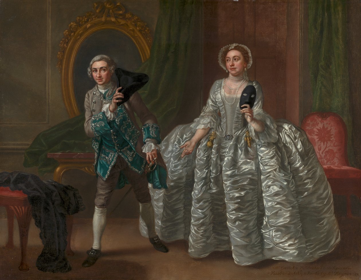 David Garrick og Mrs. Pritchard i Benjamin Hoadleys "The Suspicious Husband" af Francis Hayman