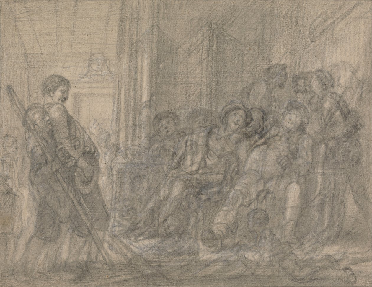 Falstaff inspicerer rekrutterne af Francis Hayman