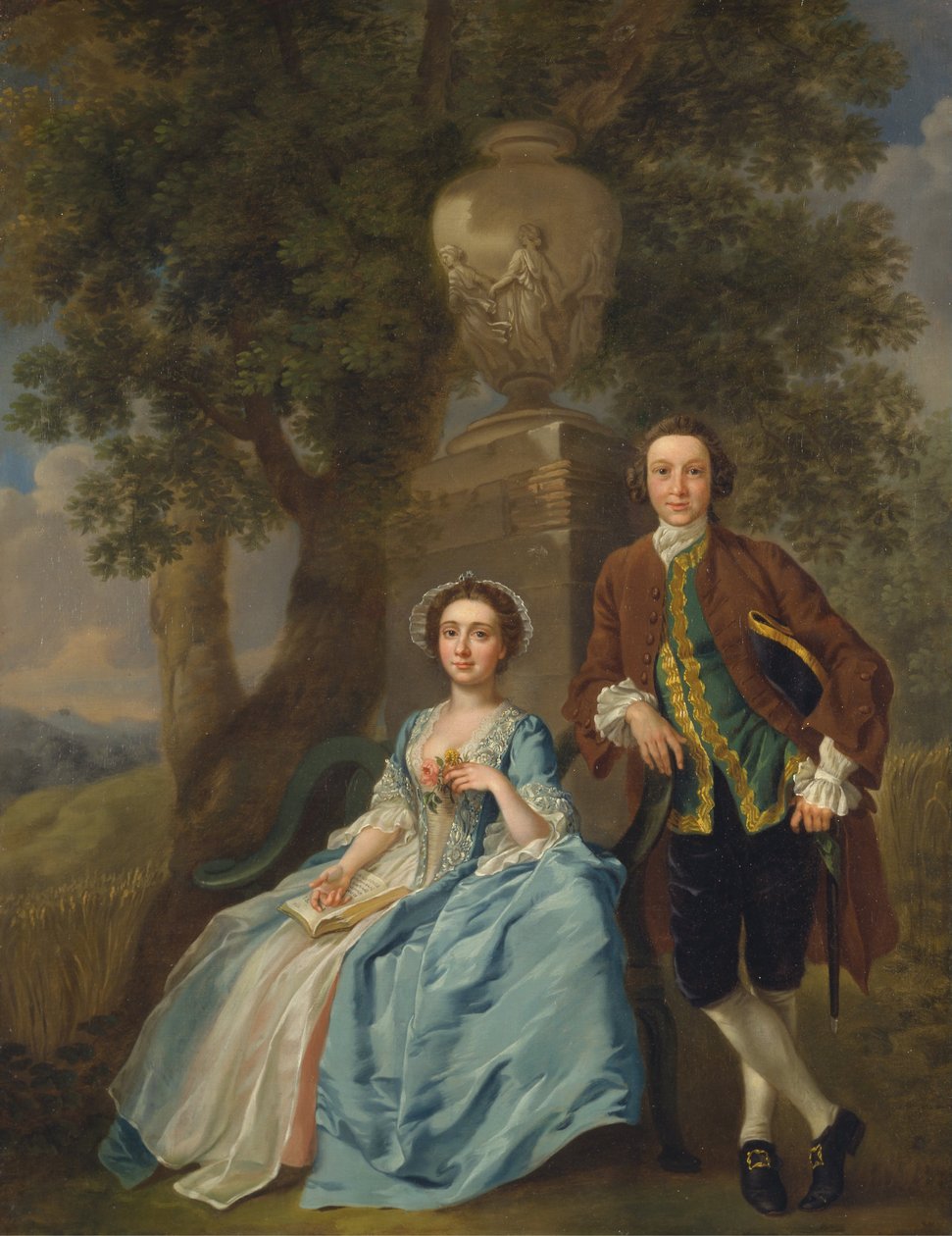 George og Margaret Rogers af Francis Hayman