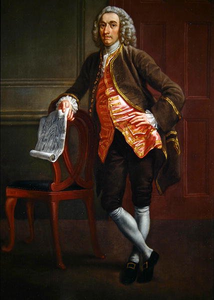 Portræt af et medlem af St. John-familien (olie på lærred) af Francis Hayman
