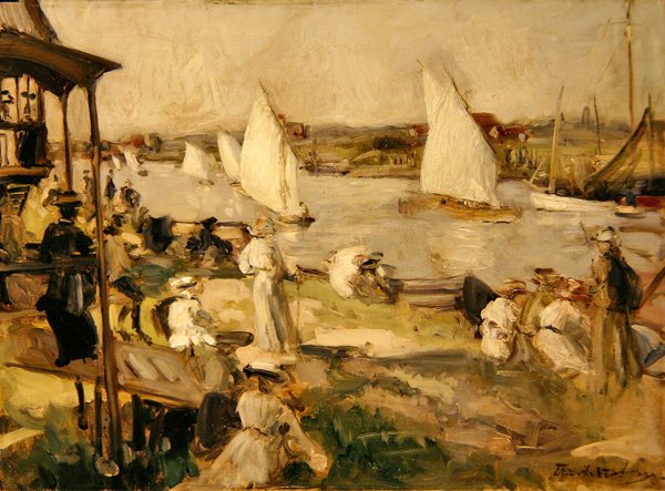A Regatta (olie på lærred) af Francis Henry Newbery