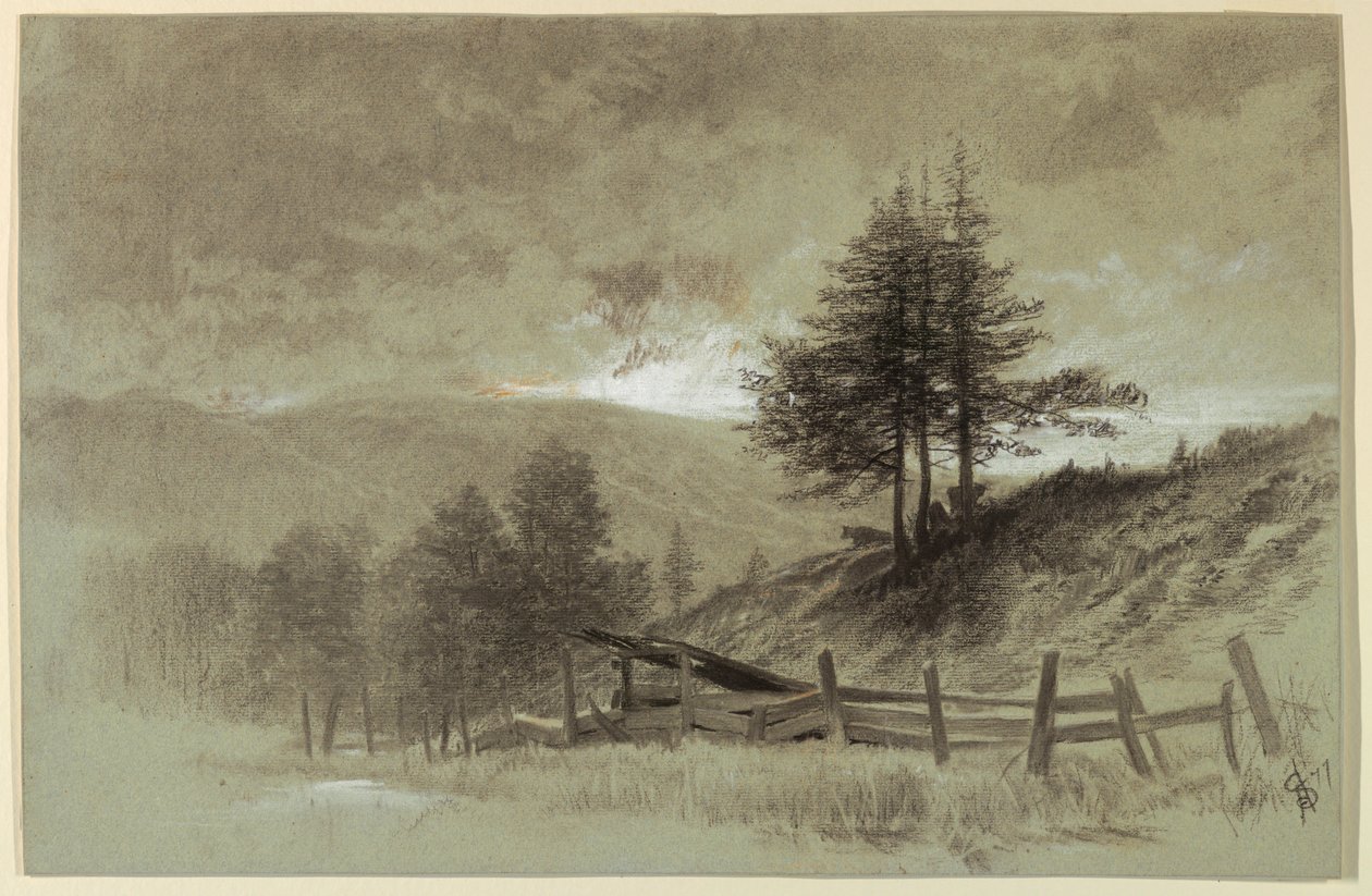 Mark med Jernbanehegn af Francis Hopkinson Smith