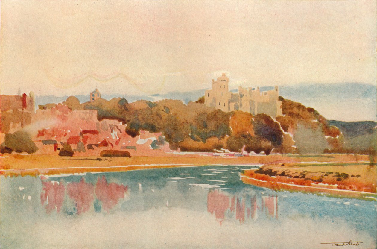 Arundel Slot, c1877-1924, 1924 af Francis Job Short