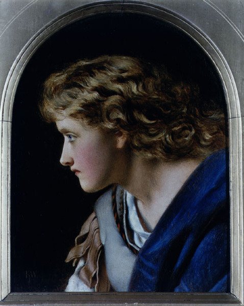 Hovedet af en pige af Francis John Wyburd