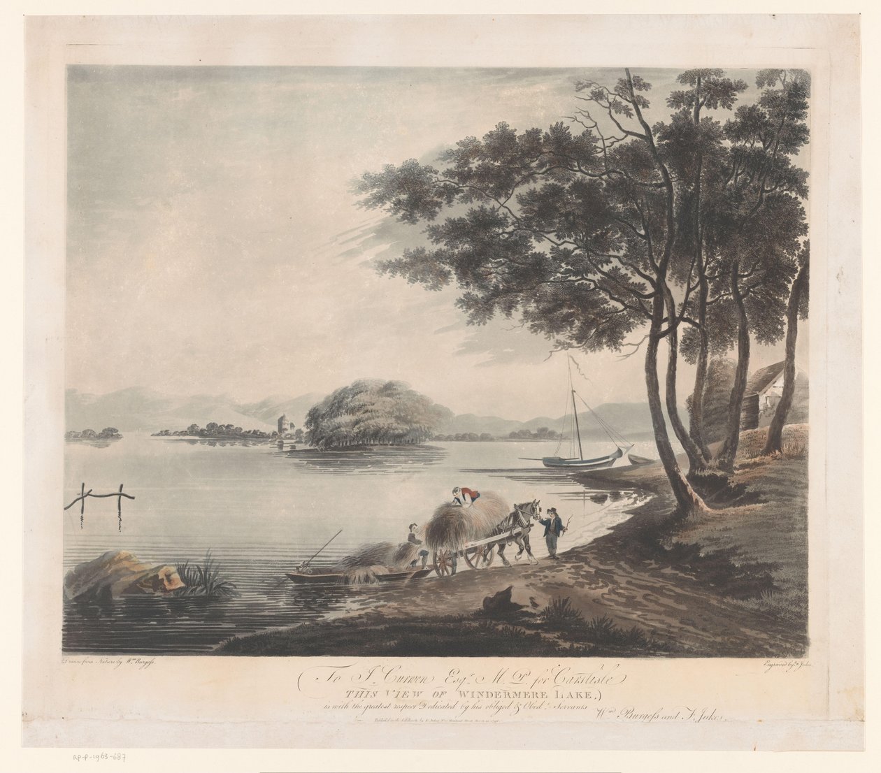 Udsigt over Windermere Udsigt over Windermere Lake (titel på objekt) af Francis Jukes