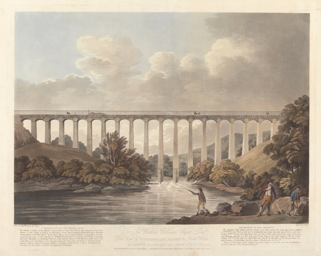 Pontcysyllte Aqueduct, North Wales af Francis Jukes