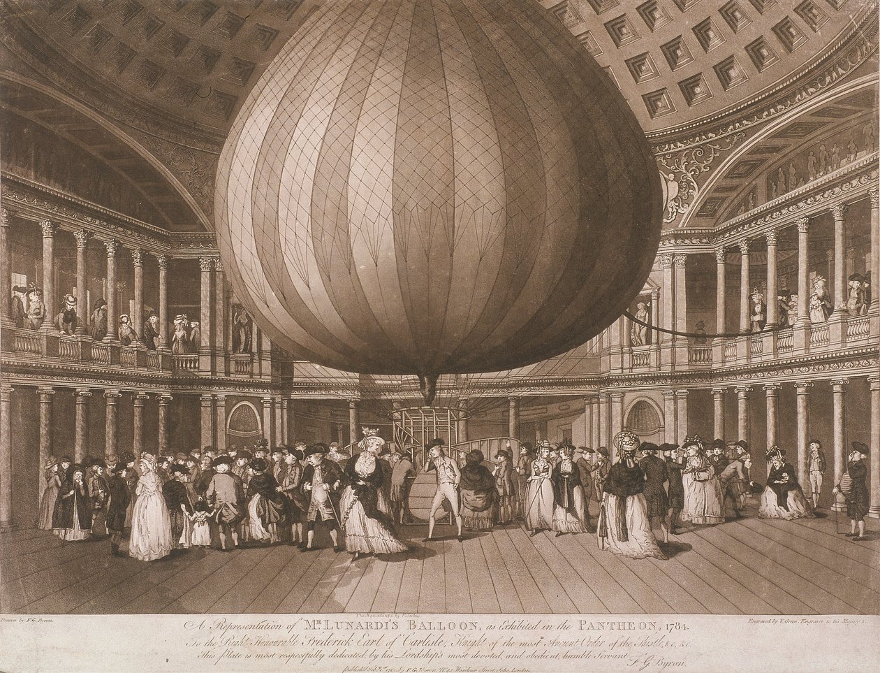 Det indre af Pantheon, Oxford Street, London, 1785 af Francis Jukes