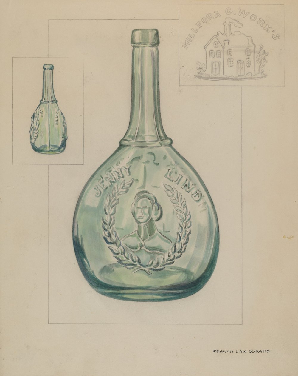 Flaske af Francis Law Durand