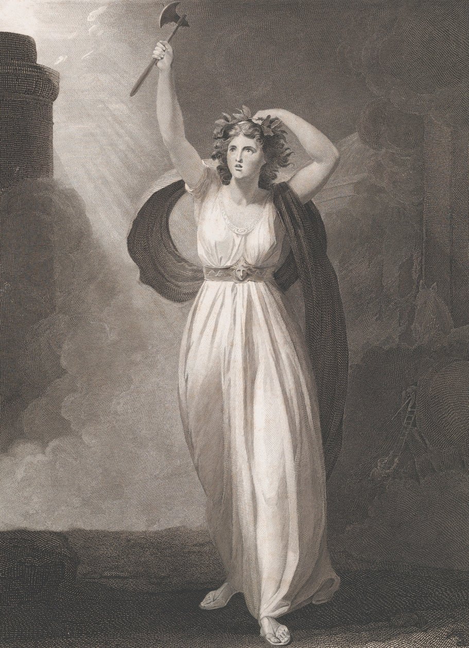 Cassandra Raving Shakespeare, Troilus and Cressida, Act 2,..., første gang udgivet 1795, genudgivet 1852. af Francis Legat